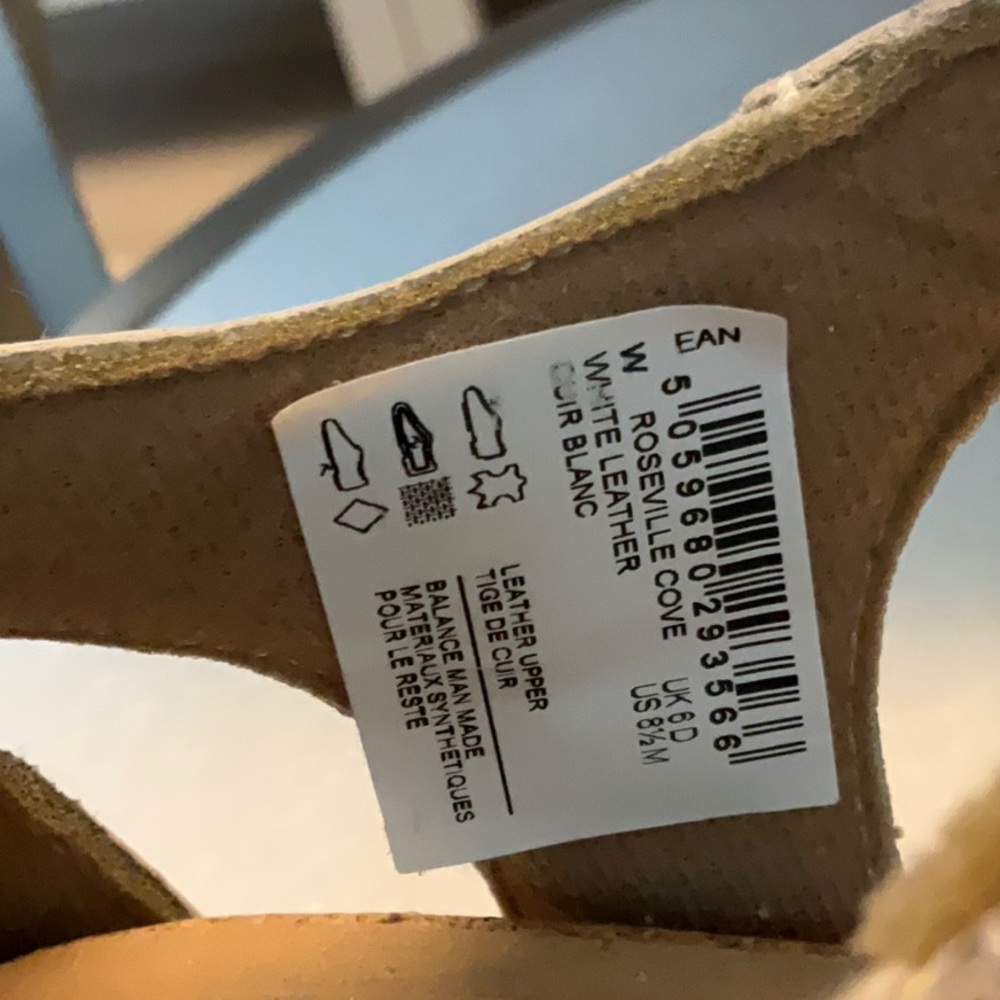 Clarks Collection Leather Sandals Roseville Cove White Cream 8.5M - Picture 6 of 6